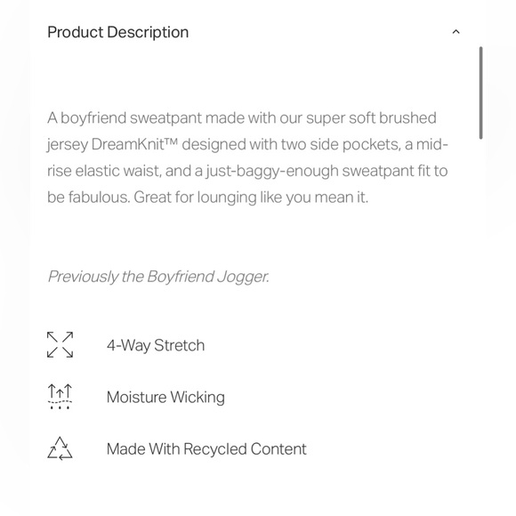 Vuori boyfriend sweatpants size medium tan - Picture 3 of 8